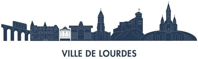 Logo de la Ville de Lourdes, partenaire du club