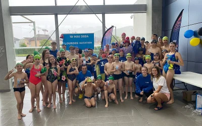 Lourdes Natation supporter de la Flamme Olympique!